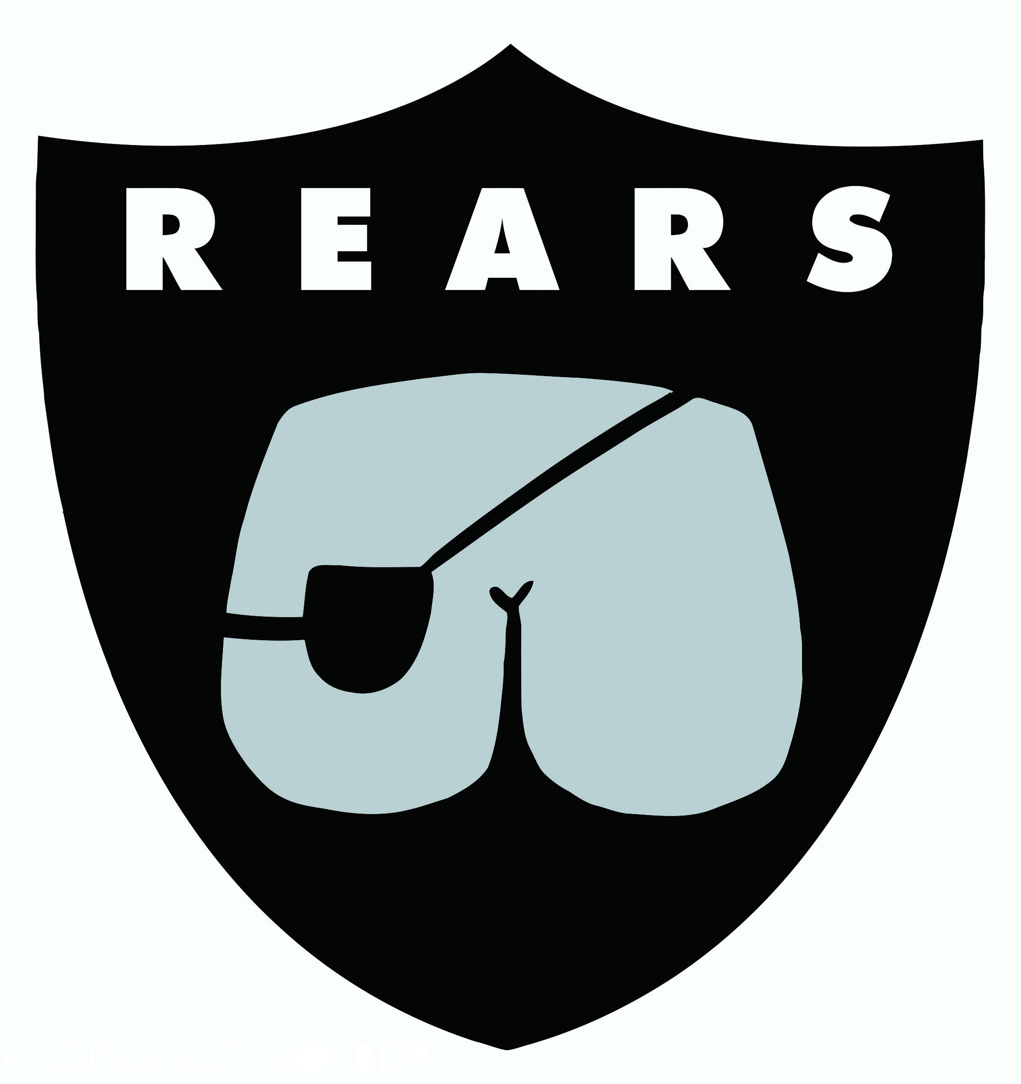 Oakland Raiders Butts Logo DIY iron on transfer (heat transfer)